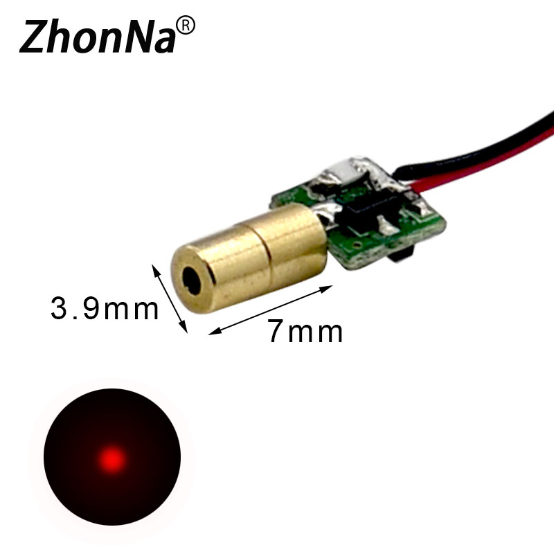 Industrial Laser Line - 650nm 5MW โมดูลเลเซอร์เดี่ยวการฉายรังสีเกรดอุตสาหกรรมตำแหน่งและเล็งเลเซอร์หัว Circuit Board 2.1-3V