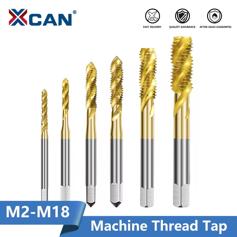 Cnc Router Bit - XCAN HSS เหล็กสกรูไทเทเนียมเคลือบเกลียวเมตริกด้าย M2-M18 เครื่อง Plug