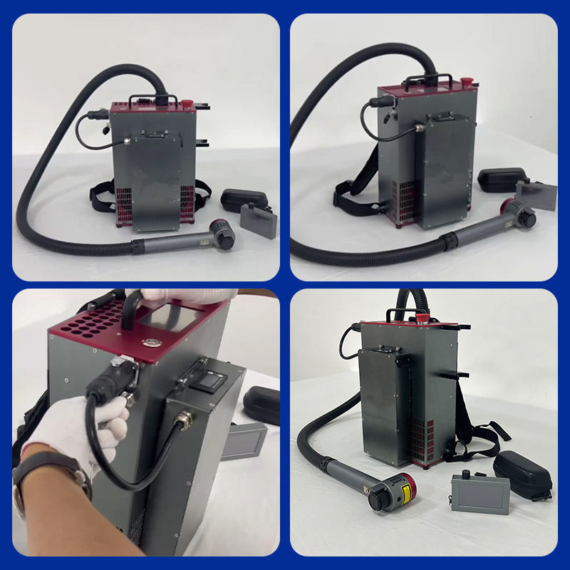 Industrial Laser Machine Price - เครื่องทำความสะอาดเลเซอร์แบบพกพาชนิดสะพายหลัง กำจัดสนิม อุตสาหกรรม 100w 200watt พัลส์