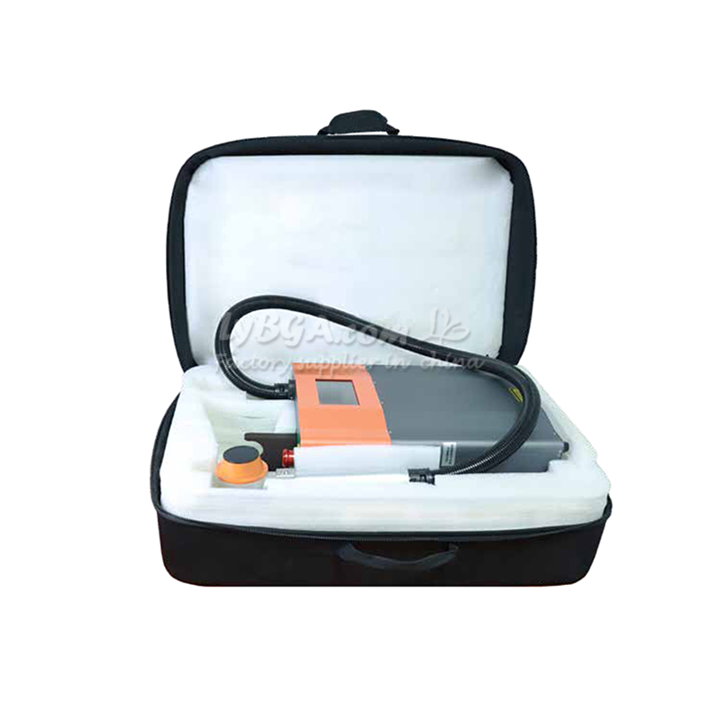 Industrial Laser Removal - เครื่องทำความสะอาดด้วยเลเซอร์พัลส์ LY-LCG100A 100W แบบสะพายหลัง สำหรับงานอุตสาหกรรม 1.2MJ