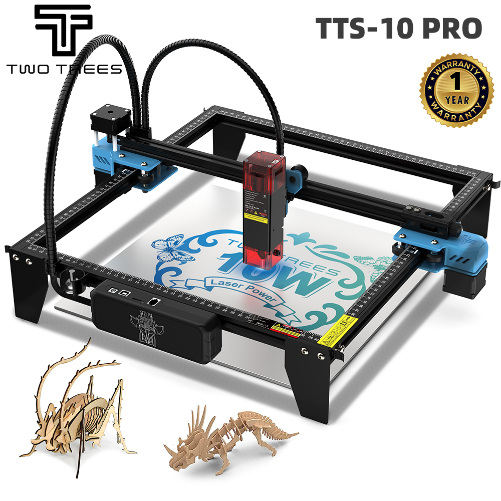 Industrial Laser Printing Machine - TWOTREES TTS-10 Pro เลเซอร์แกะสลักสแตนเลสเครื่องพิมพ์โลโก้โลหะเครื่องแกะสลักเลเซอร์สําหรับตัดอะคริลิคไม้หนัง
