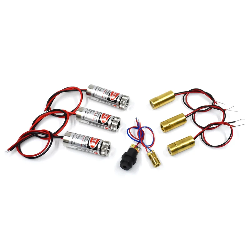 Industrial Laser Line - 1 ชิ้นคุณภาพสูงโมดูลเลเซอร์เส้นสีแดง 5 มิลลิวัตต์ 650 นาโนเมตรปรับโฟกัสได้หัวเลเซอร์
