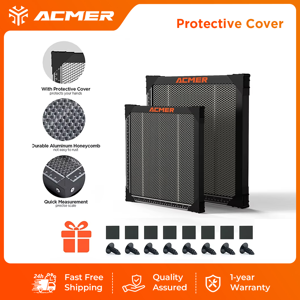 Industrial Laser Table - โต๊ะทำงานรังผึ้ง ACMER วัสดุป้องกันโต๊ะอเนกประสงค์สำหรับเครื่องแกะสลักและตัดด้วยเลเซอร์ CNC CO2
