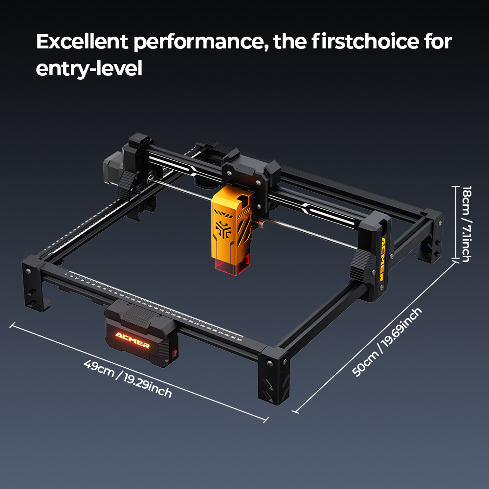 ACMER S2 12W เครื่องแกะสลักและ - Industrial Laser Printing Machine บทวิจารณ์และราคา