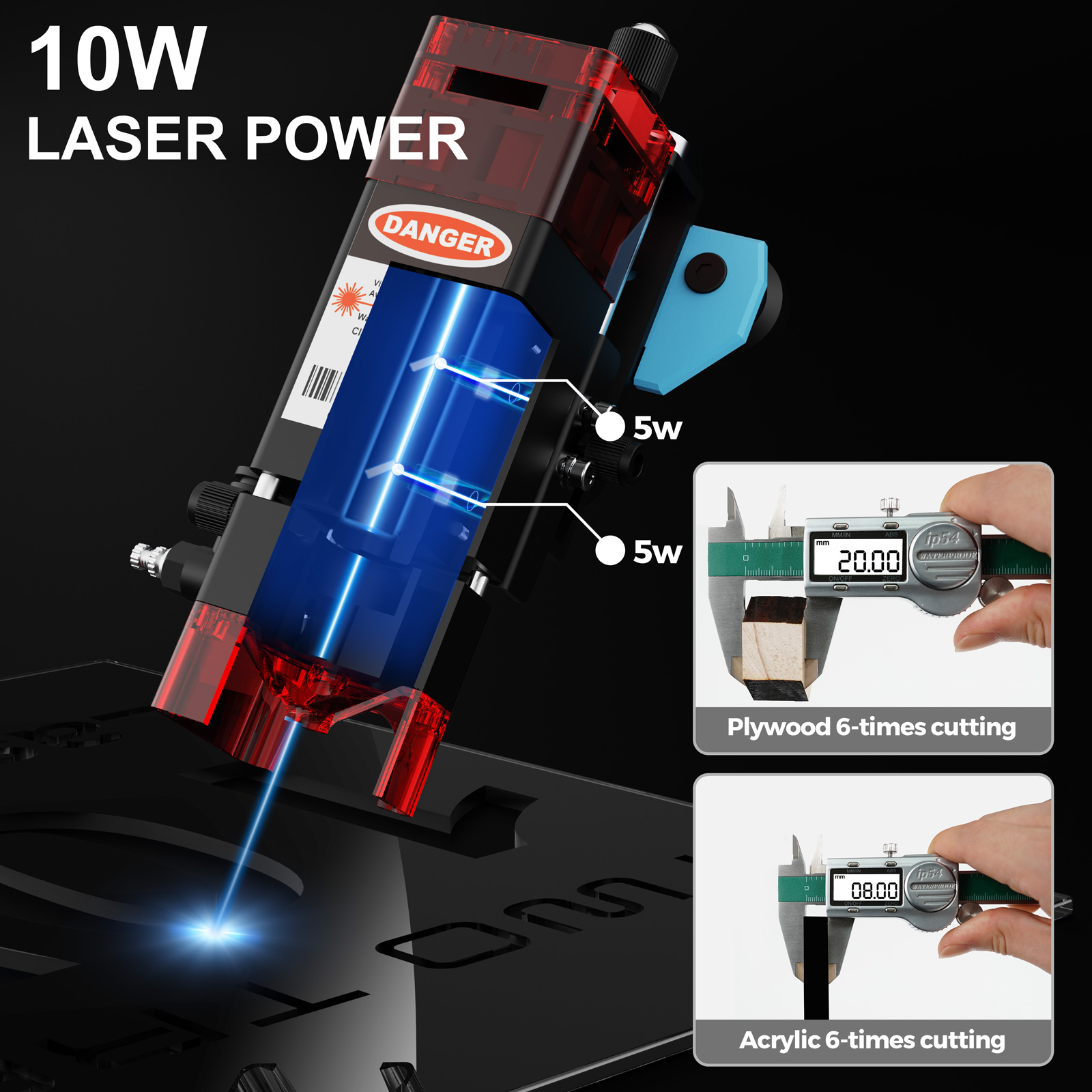TwoTrees TTS-10 Pro 80W เลเซอร - Industrial Laser Printing Machine บทวิจารณ์และราคา