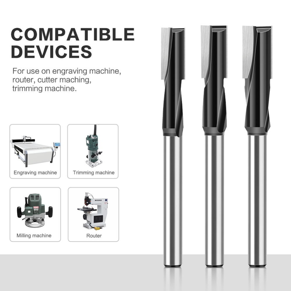 ดอกกัดตรงขนาด 12 มม. แบบสองคมต - Cnc Router Bit บทวิจารณ์และราคา